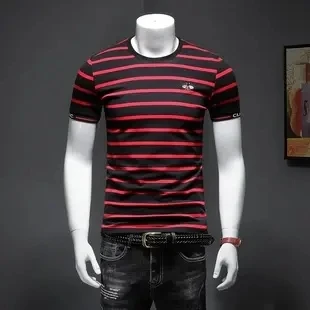 Manufacturers sell new printed men slim movement waterproof breathable short sleeve T-shirt