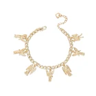 Bracelet For Women IPMIN Jewelry Newest Hot Sale Custom Brass Religious Angel Bracelet For Women