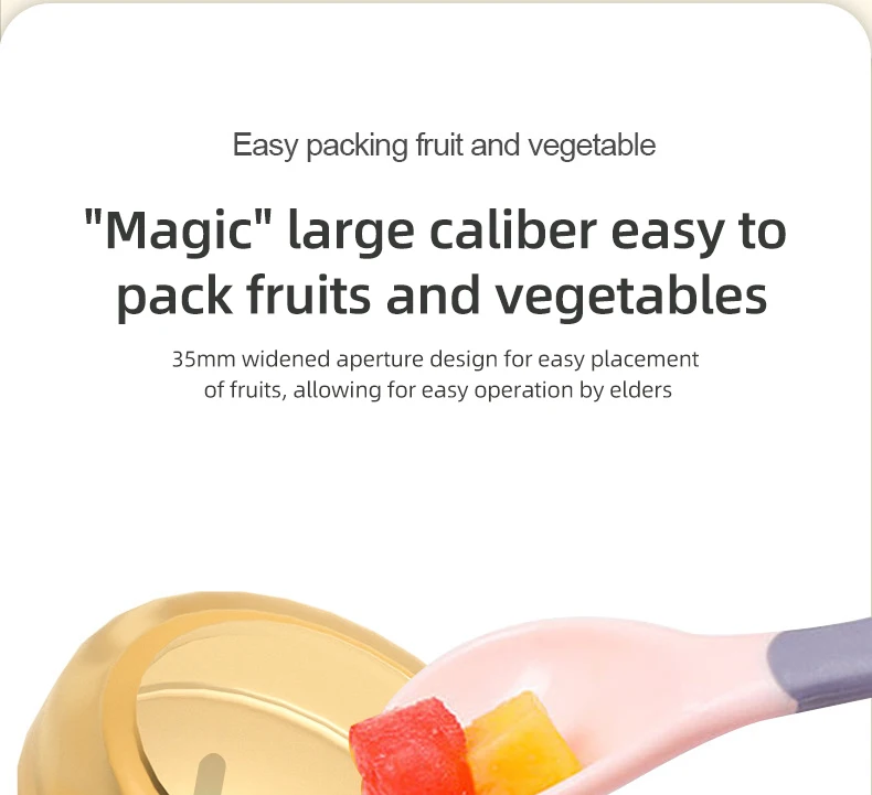 Food Grade Silicone Baby Pacifier Holder for baby products &Kids Storing Fruits Vegetables Complementary Foods Essential
