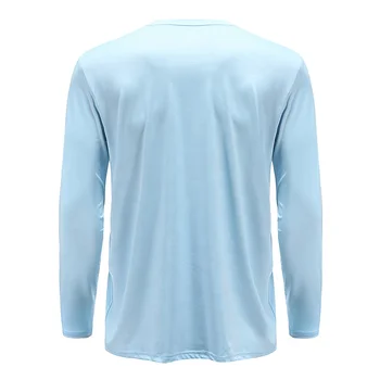 High Quality Custom Design Logo Polyester Spandex Men's Long Sleeve Performance Shirts