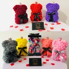 Cheap Wholesale Multicolor 25cm 40cm 70cm Rose Bear Valentine's Day Mother's Day Gift Rose Teddy Bear
