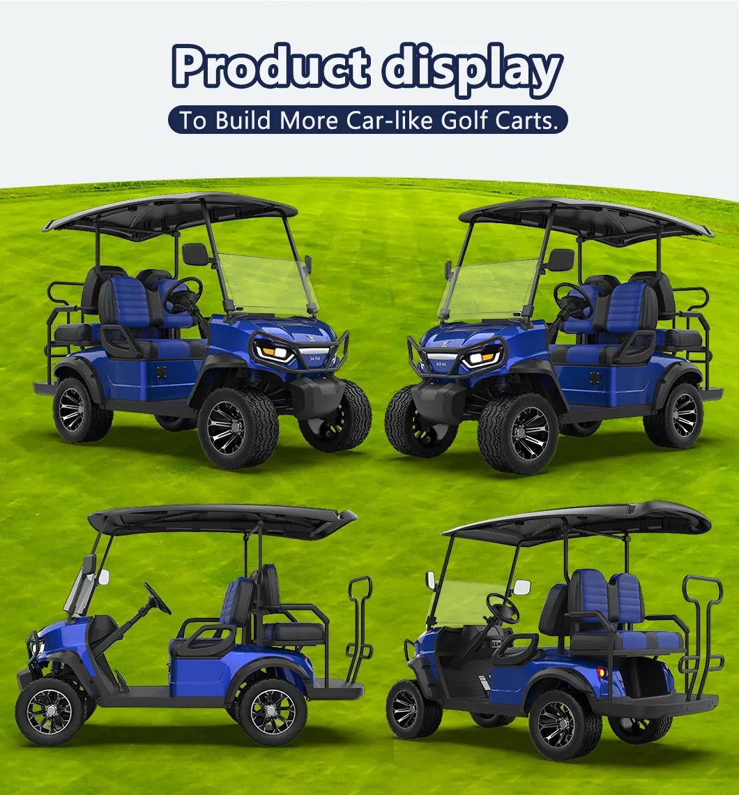 New Design Stylish Golf Cart For Sale High Power High Torque Golf Cart