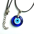 Turkish Pendant Glass Rope String Chain Turkish Lucky Evil Eye Pendant Necklace For Women Men