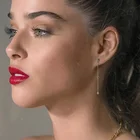 Jewellery Gemnel Fashion Jewellery 14k Gold Plated Crystal Long Dangle Chain Link Drop Earrings