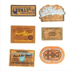 Leather Label SOURCE Factory Wholesale Leather Label PU Leather Label Embossed Logo Luggage Jeans Leather Label