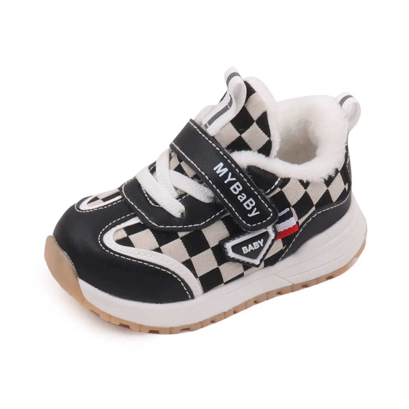 Children's Shoes Autumn and Winter Plus Cashmere Warm Comfortable Casual Fashion Walking Kids Shoes factory