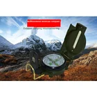 Compass Portable Military Green Folding Lens Compass Military Multifunctional Outdoor Compass Marine Compass Car