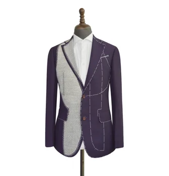 Full canvas suits for men custom bespoke tailor suits wool fabric for display