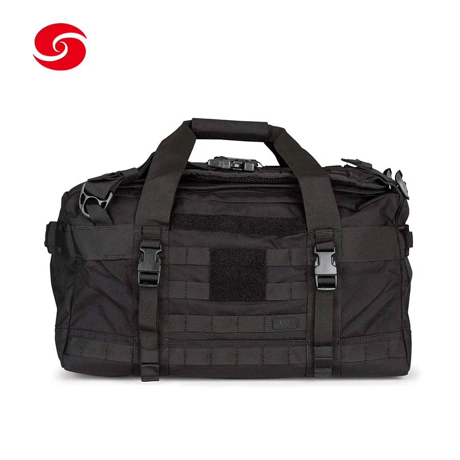 Large  Military Tactical Duffle Bag Black Shoulder Strap Travel Bag