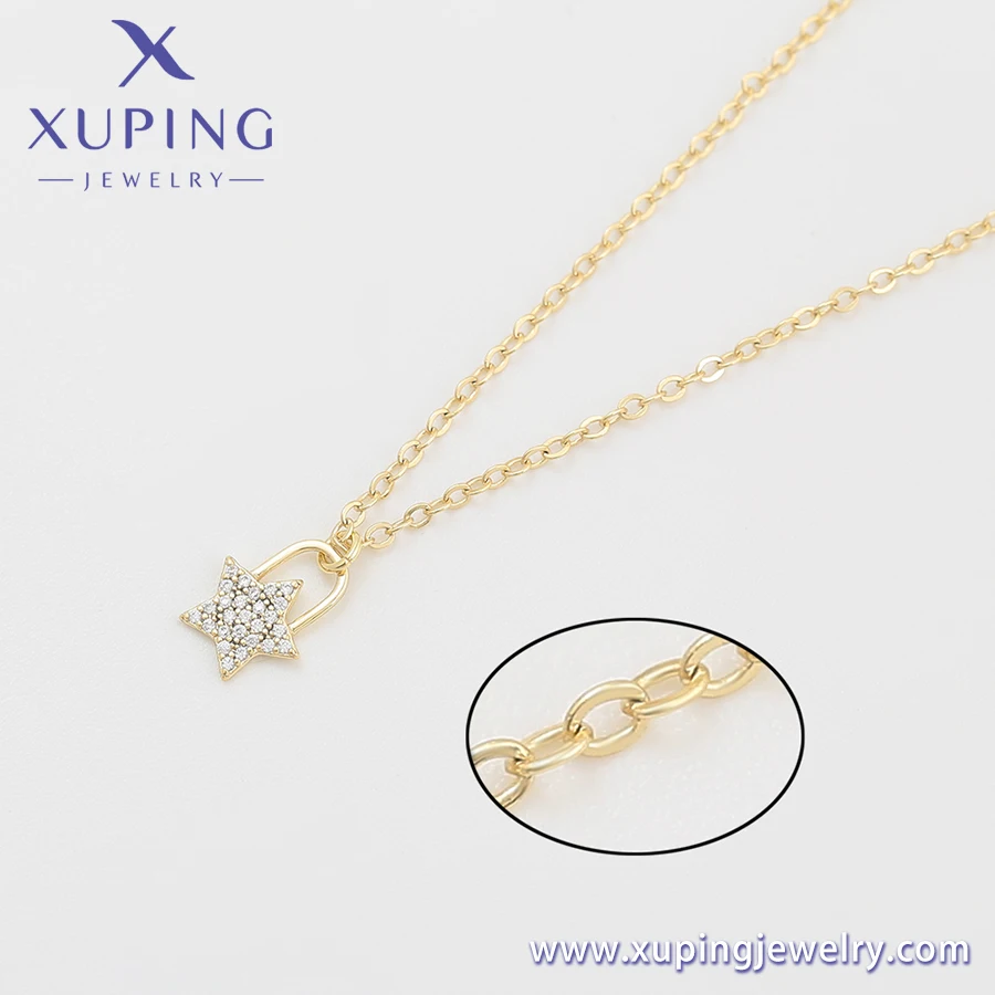 A00737810 xuping jewelry little star 14k Princess lucky gift forgirlfriends love perfume personalize elegant necklace