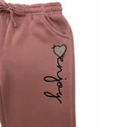 Girl Girls Warm Fleece Rose Pink Little Girl 2 Piece Tracksuit Girls Winter Jogging Clothing Sets