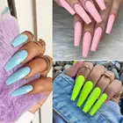 Nails Long Full Cover Acrylic Coffin False Nails 100Pcs Fake Nails Tips Press On Nails For Women And Girls