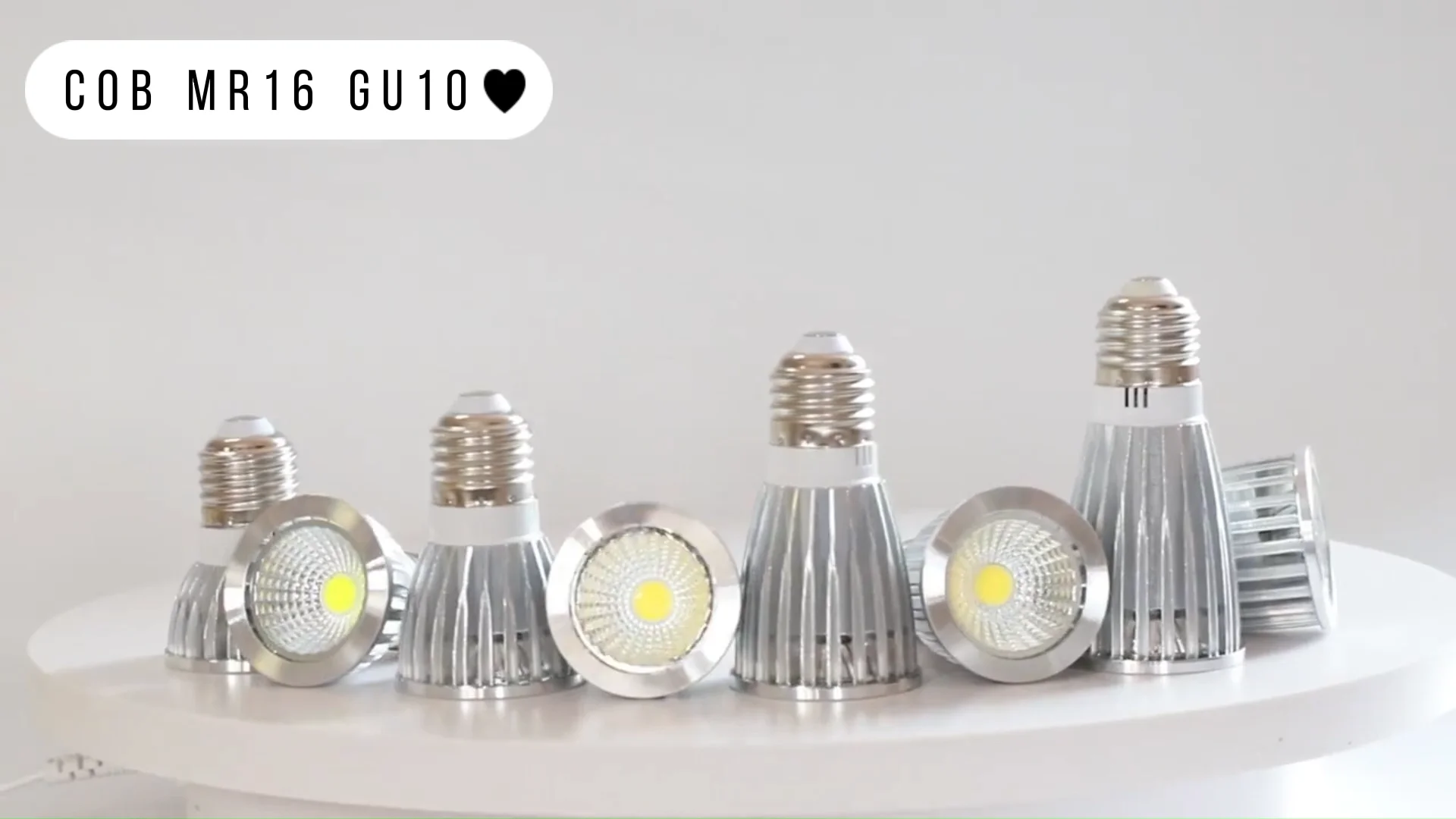 Gu Led Dimmable Mr Cob Bulbs K W W W W W Gu Aluminum