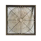 Living Room AHOME Corn Husk Wall Hanging Decoration Living Room Square Wall Art