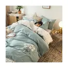 Bedsheets 100% Cotton Bedding Sets, 4 Pcs Bad Sheet Cotto/