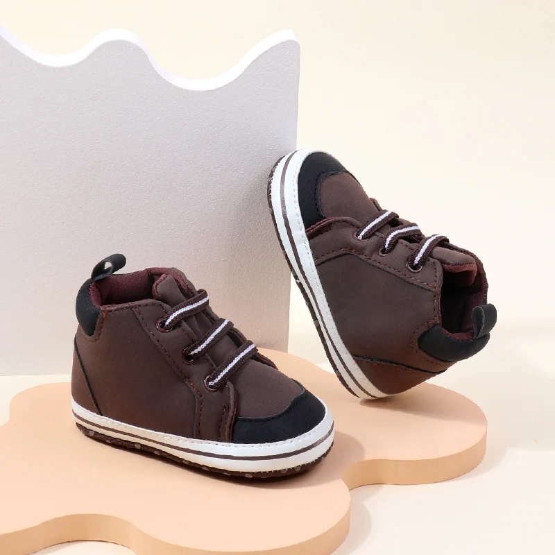 2024 New Arrival Breathable Soft PU Leather Baby Boy Shoes Light Weight Flat Anti-Slip for Spring and Autumn supplier