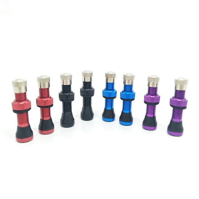 Aluminum Alloy Bike Tubeless Bicycle Parts with Schrader Valve Choose from 40MM 46MM 50MM Available in Various Colors