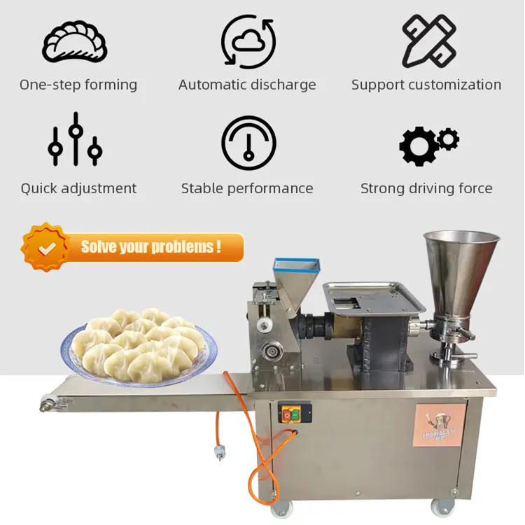 Hot Selling 4800 Pcs/Hour Small Automatic Dumpling Machine,  Factory Supply 20,000 Pcs/H Automatic Dough Dumpling Machines supplier