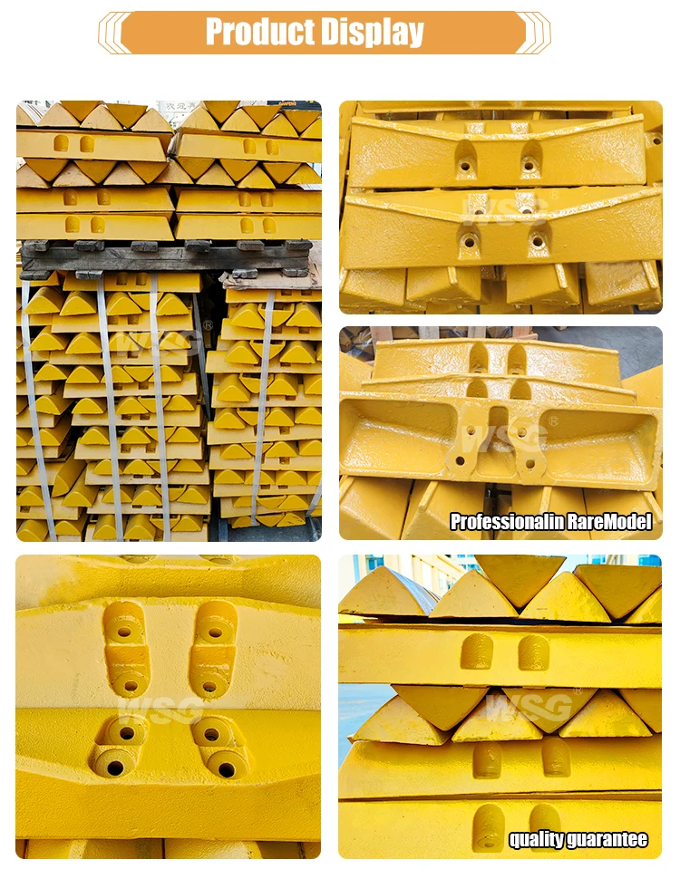 PC200 D9R EX120 Dozer  Single Grouser Track Shoes Plate Assy Manufacturer For Bulldozer Swamp Crane