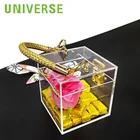 Bag Purse UNIVERSE Advanced Customization New Fashion Transparent Acrylic Small Square Bag Clutch Clear Box Purse