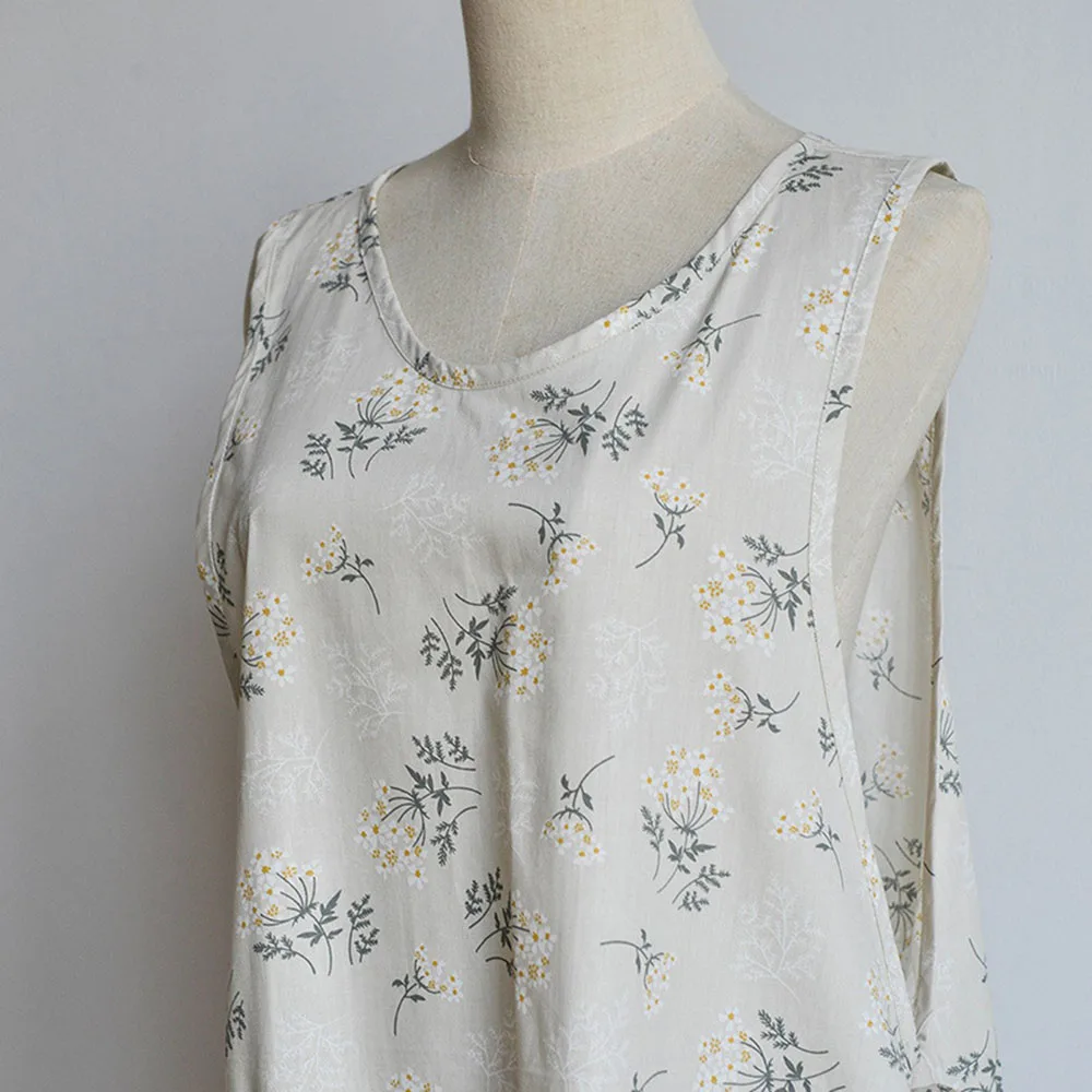 Cotton Simple Style Pure Colors Sleeveless Waterproof Household Kitchen Hand Towel Housework Overclothes Apron