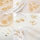 Earring Earrings Brass Earring Bohemian Women 18K Plated Gold Diy Earring Hoops Jewelry Chunky Hoop Earrings