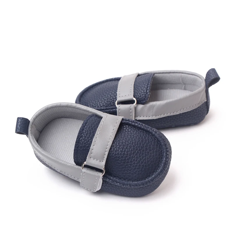 Spring and Autumn Leather Texture Fashion Baby Casual Toddler Leather Shoes factory