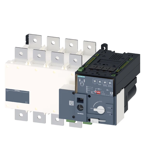 Siemens 3KC8446-0EA22-0GA3 3KC, ATSE, 4 Pole, RTSE/ATSE 630A Basic Devices Transfer Switching Equipment
