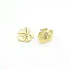 Copper Earrings Copperearringscopperearrings Flower Elegant Copper Plating Real Gold Ear Rings Earrings For Women