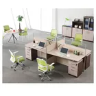 Table Walls Modern Office Cubicle Double Table Workstation With Walls