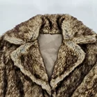 Coat Brown Color Long Plush Imitation Fur Coat 2021 Winter Fashion Hot Sale Polyester Carnival Jacket