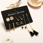 Drop Earring Wonderful 6 Pairs Pack Stud Lady Small Pack New Fashion Tassel Drop Boho Earring Set