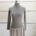 Knitted Gray Hot Sale Dress Hand Woven Full Sleeve Fashion Knitted Sweater Shorts Set Gray