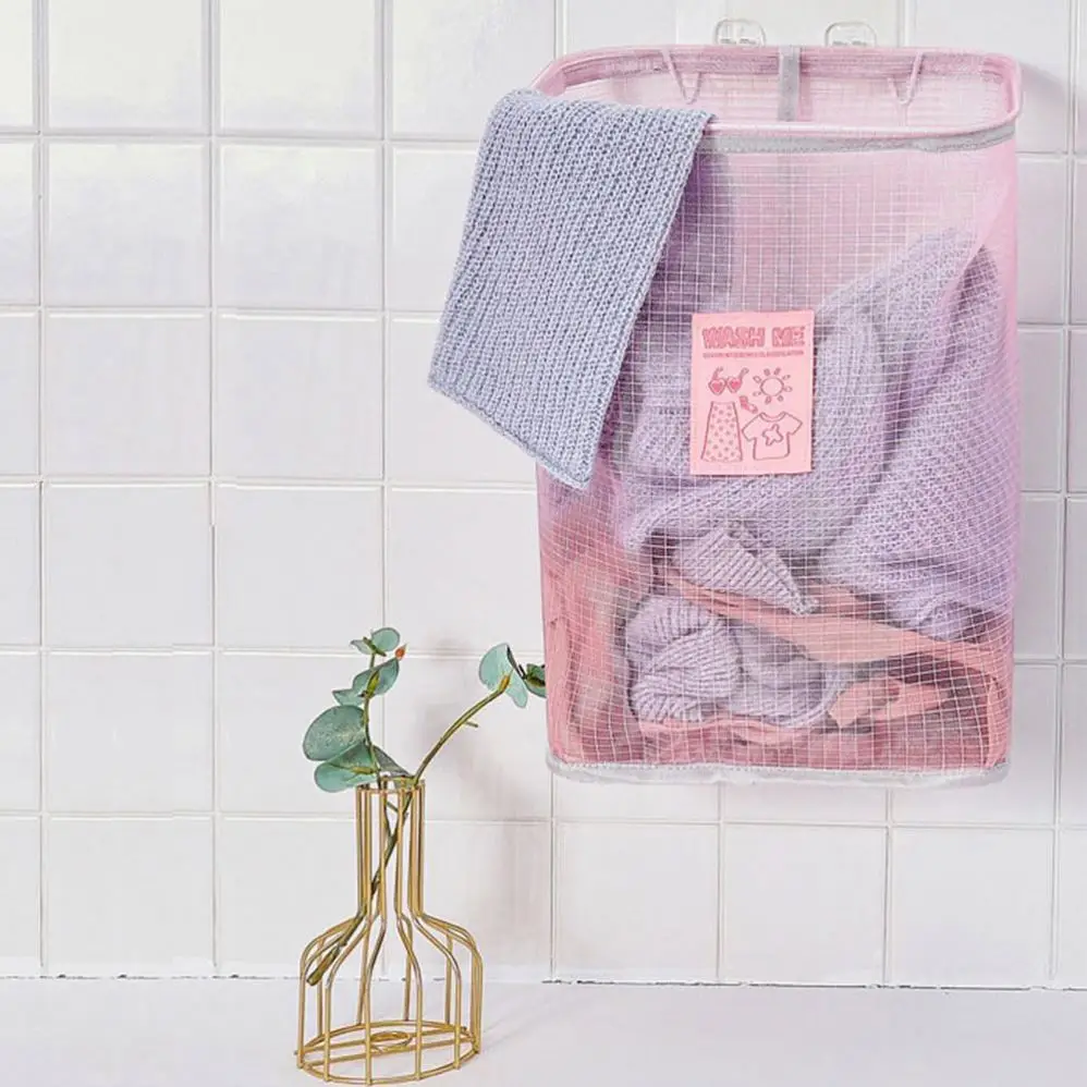 Customized New Design foldable unbreakable bathroom rack nursing homes unique cloth liner laundry hamper