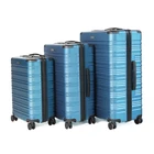 Custom Plastic Suitcases Set 3 Pcs Trolley Luggage Travel Bags Suit Case