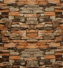 3d Sticker Living Room Vintage Brick Pattern Wall Wallpaper 3d Brick Wall Sticker