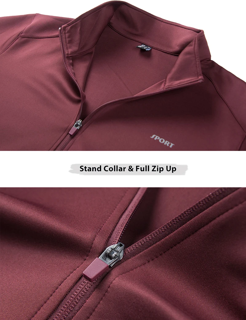 Men's Stand Collar Solid Suit Males Logo Design Sportswear Sport Suit Clothing Drawstring Pants For Men