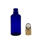 Oil Glass Bottle Wholesale Customized 5ml 10ml 15ml 30ml 50ml 100ml Blue Essential Oil Glass Dropper Bottle