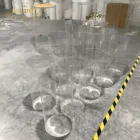 Party Factory Round Plinth Stand Display Pedestal Cylinder Clear Acrylic Pillars For Marriage Party Decor