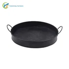 Tray Wedding Serving Party Tray Galvanized Round Tray With Handles For Home Office Party Wedding Spa Serving