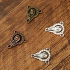 Color Mixed Color Divine Mercy Antique Silveralloy Rosary Part Religious Alloy Center