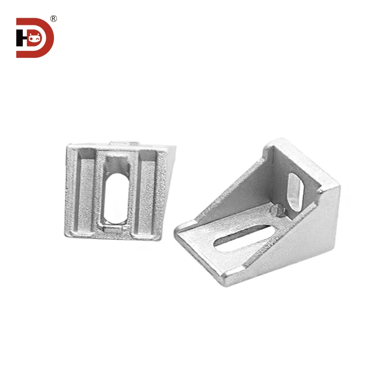 3030 Corner Code Aluminum Profile Accessories, Aluminum Alloy Connectors, Right Angle Fasteners, Triangular Bracket Fasteners details