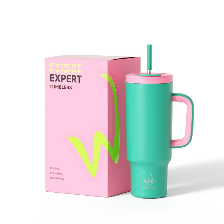 2025 Christmas Gift Car Portable Coffee Mug Customizable Stainless Steel Tumbler 40oz with Handle and Straw details