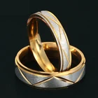 Titanium Ring Titanium Steel Promise Custom Name Womens Mens Engagement Ring Custom Stainless Steel Gold Couple Ring