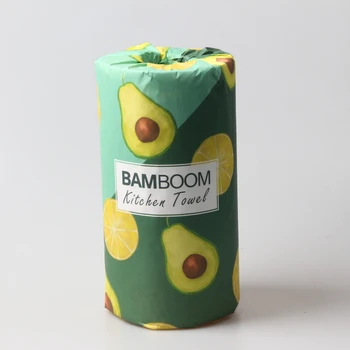 Free Sample Highly Absorbent bamboo paper towels 2 ply kitchen tissue paper roll