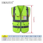 Vest Safety Vest SMASYS Retail Roadway Hi Vis Reflective Safety Vest