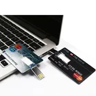 Usb 2.0 1gb Alimoto CC01 Plastic Thin Credit Card USB 2.0 1GB USB Flash Drive