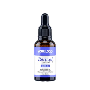 Private Label Anti-Aging Retinol Face Serum Vitamin E Infused to Smooth Wrinkles and Fine Lines Beauty Personal Care Product