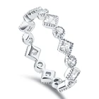 Ring Cz Rings TL266 Engagement Ring Diamond CZ White Gold Plated 925 Sterling Silver Rings For Women