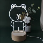 Night Light 3d Night Light Led Gift USB Acrylic Creative Bedroom Bedside 3D Night Light